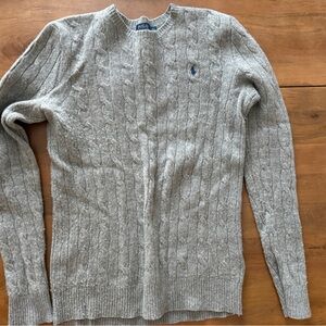Polo by Ralph Lauren Light Gray Crewneck Sweater